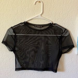 Mesh See Through Top